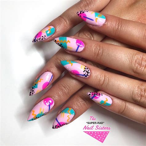 80s nail styles|80s nail art ideas.